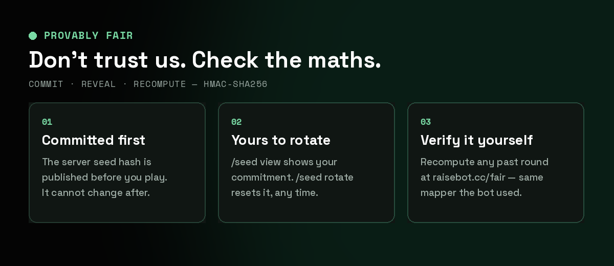 Don't trust us. Check the maths.